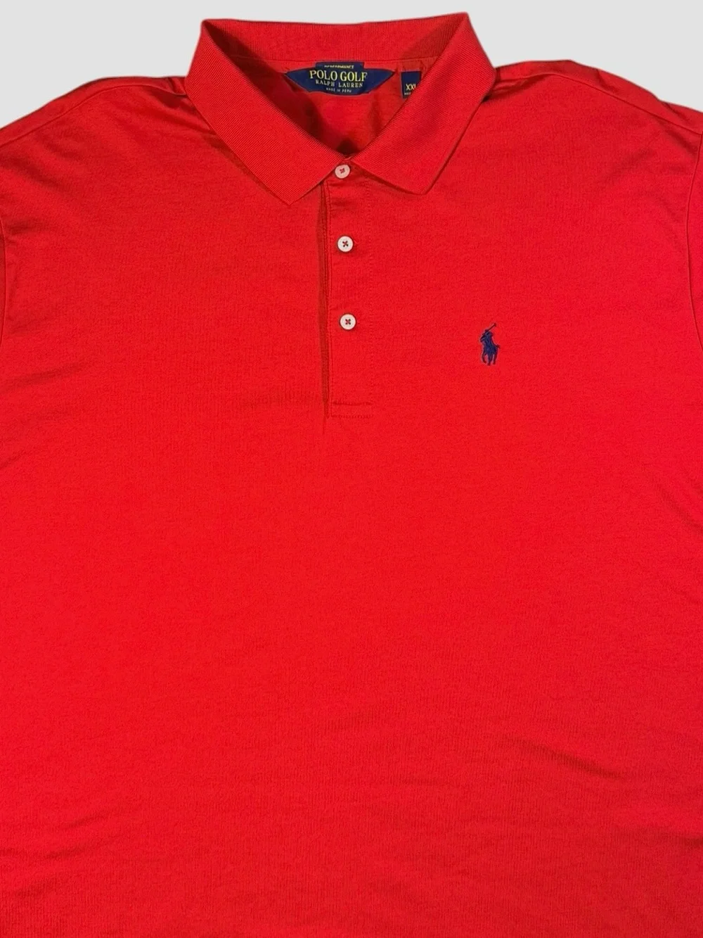Polo Ralph Lauren Golf XXL Red Performance Polo Shirt Rivermont Country Club